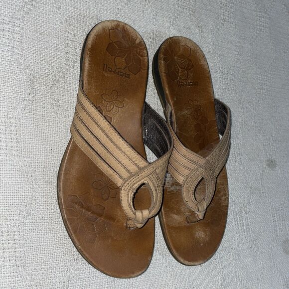 Merrell Women’s Casual Sandals Size 8 M Brown Leather Beach Cruise Island - Picture 4 of 12